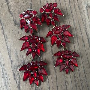 Red baublebar earrings